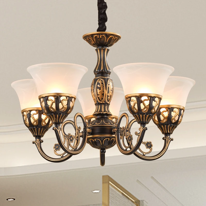 Living Room Bedroom Bedside Lamp American Full Series and Size Lamps 2025 New European Retro Crystal Glass Chandelier