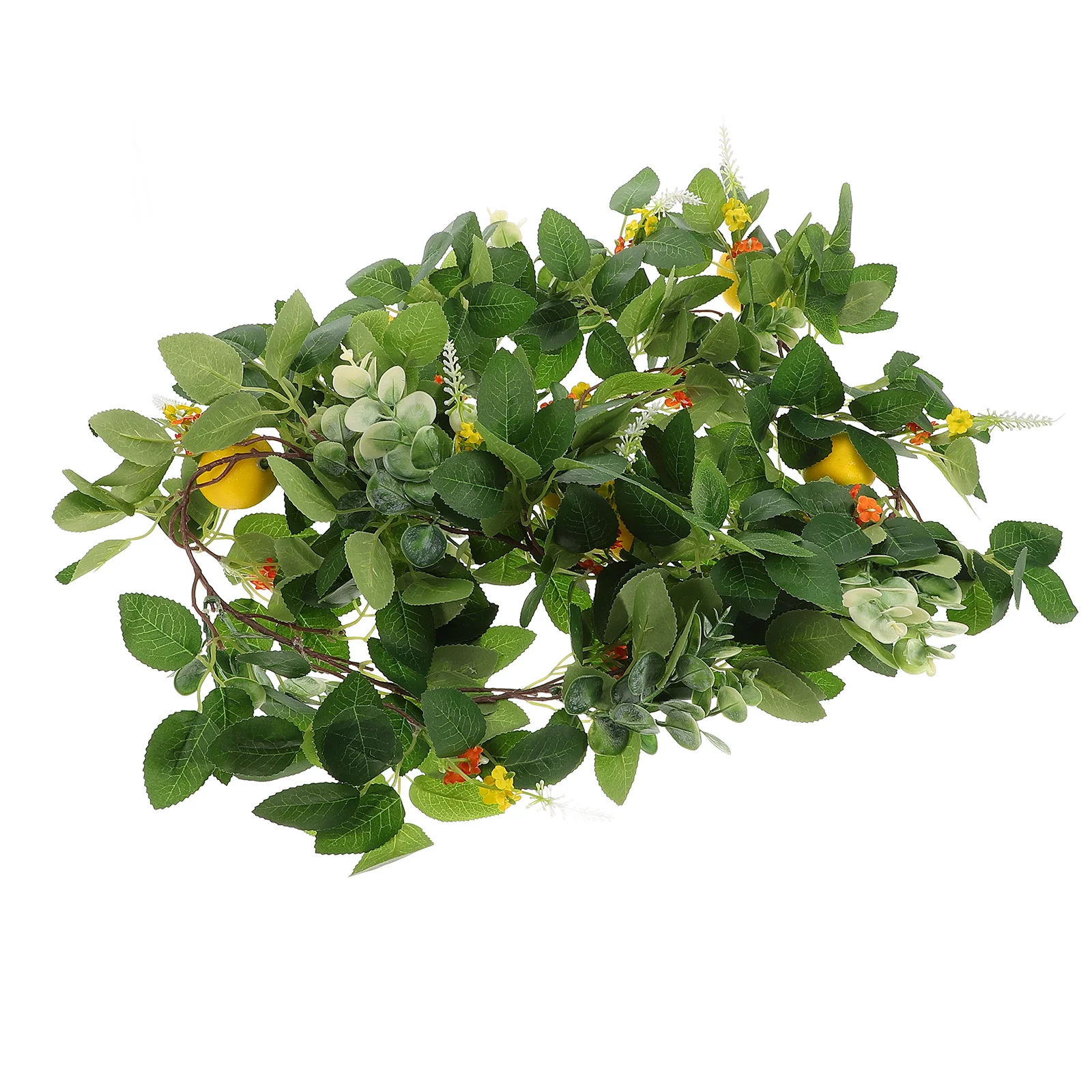 

85M Artificial Lemon Greenery Garland Realistic Faux Fruit Vine For Wedding Party Home Kitchen Decor Simulation Fruit Rattan