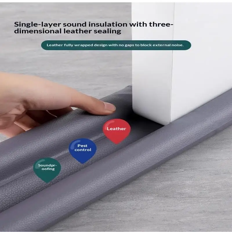 

1 шт., нижняя уплотнительная лента для двери, звукоизоляционная изоляция, ветровая под дверью, ограничитель сквозняков, блокатор, уплотнительная лента для интерьера