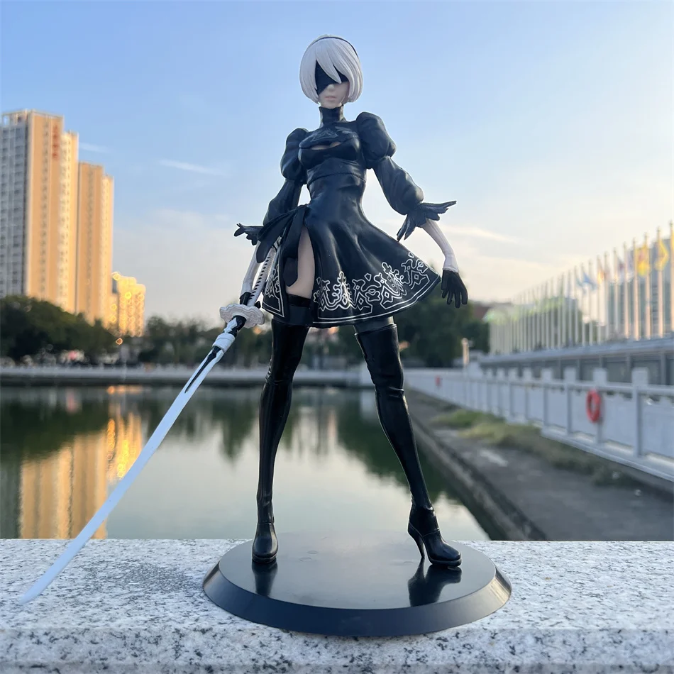 Yorha Figure NieR Automata 2B No.2 Tpye B Anime Figures Deluxe 28cm Pvc Model Action Figurine Collection Decoration Toys Gifts