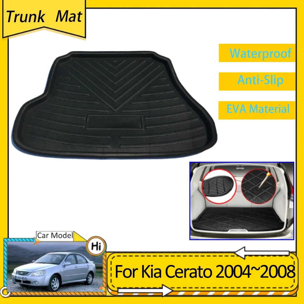 

Car Rear Trunk Mats for Kia Cerato LD Sephia Spectra 2004 2005 2006 2007 2008 Protective Waterproof Pads EVA Carpet Accsesories