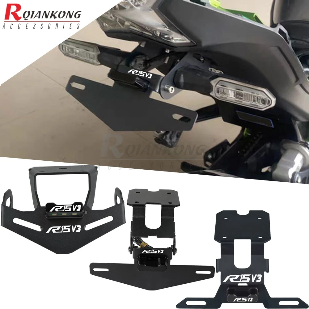 

License Plate Holder Bracket For YAMAHA YZF R15 V3 R15V3 2017 2018 2019 2020 2021 2022 2023 2024 2025 Frame Tail Tidy Eliminator