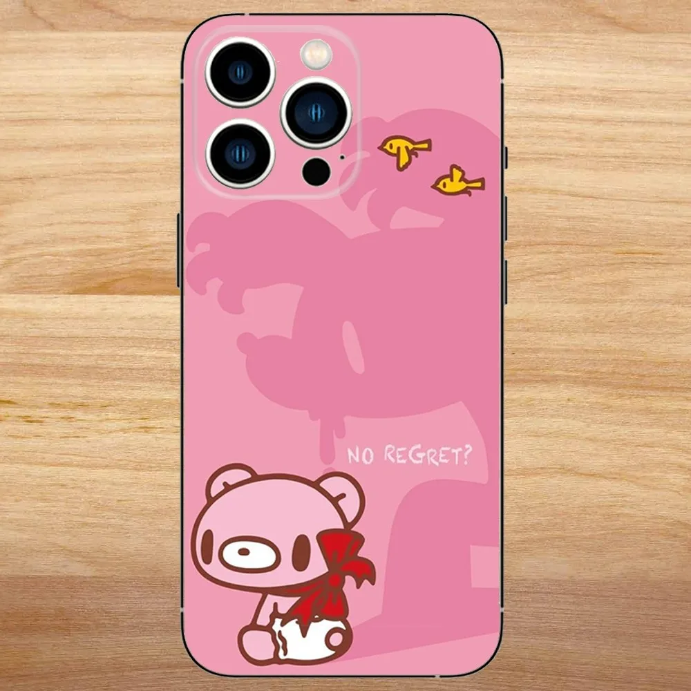 Gloomy Bear Cute Phone Case For iPhone15,14,13,12,11,Pro,Max,Plus,Mini,X,XS,XR,8,7,6,S,Plus,SE Soft Black Case