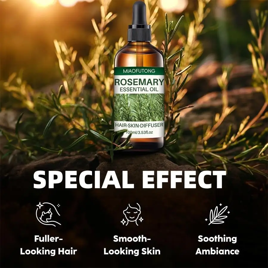 

100ml Rosemary Essentiall Oil Hair Care Products Scalp Hair Strengthening Oil For Nourish Shiny Hair