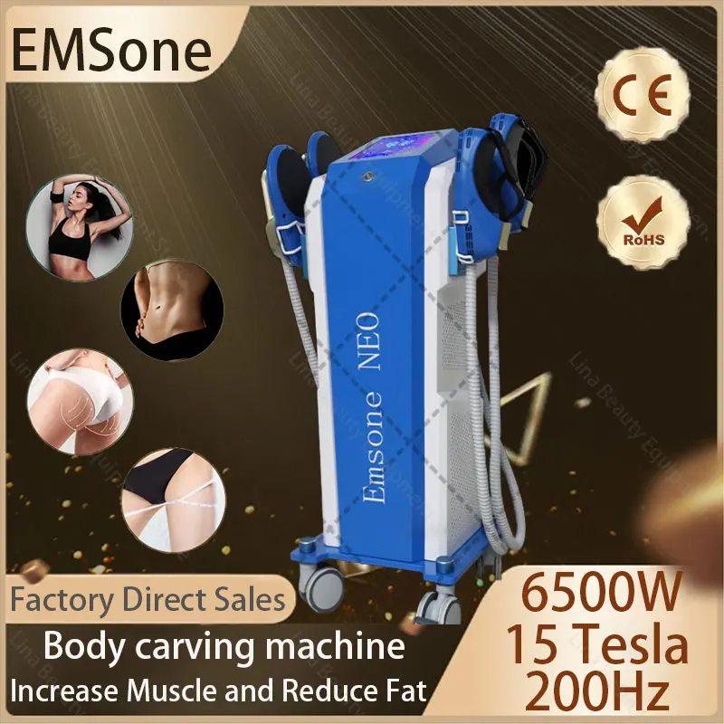 

New EMSone NEO Slimming Muscle 6500W 200Hz RF Electromagnetic Muscle Training Reduce Fat Massage Body Shaping EMS Machine