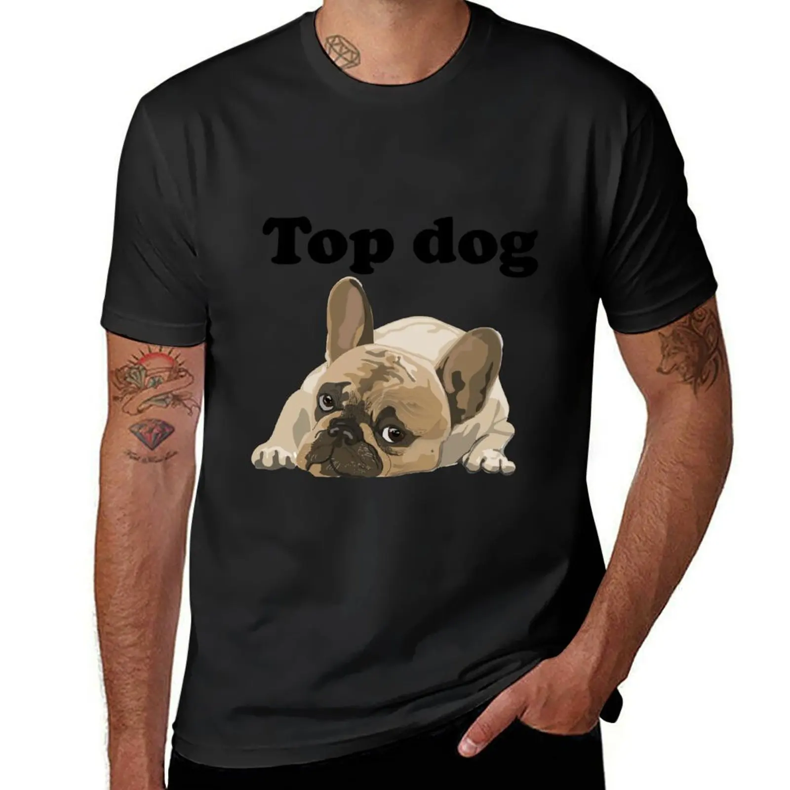 Top Dog Design For Dog Lovers T-shirt oversizeds new edition tees men t shirts
