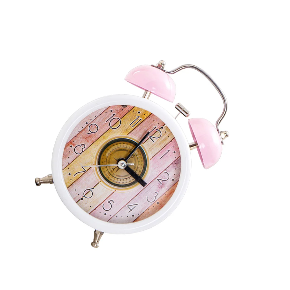 

1Pcs Cartoon Alarm Clock Candy Color Creative Round Alarm Desktop Clock for Home Decoration Gift