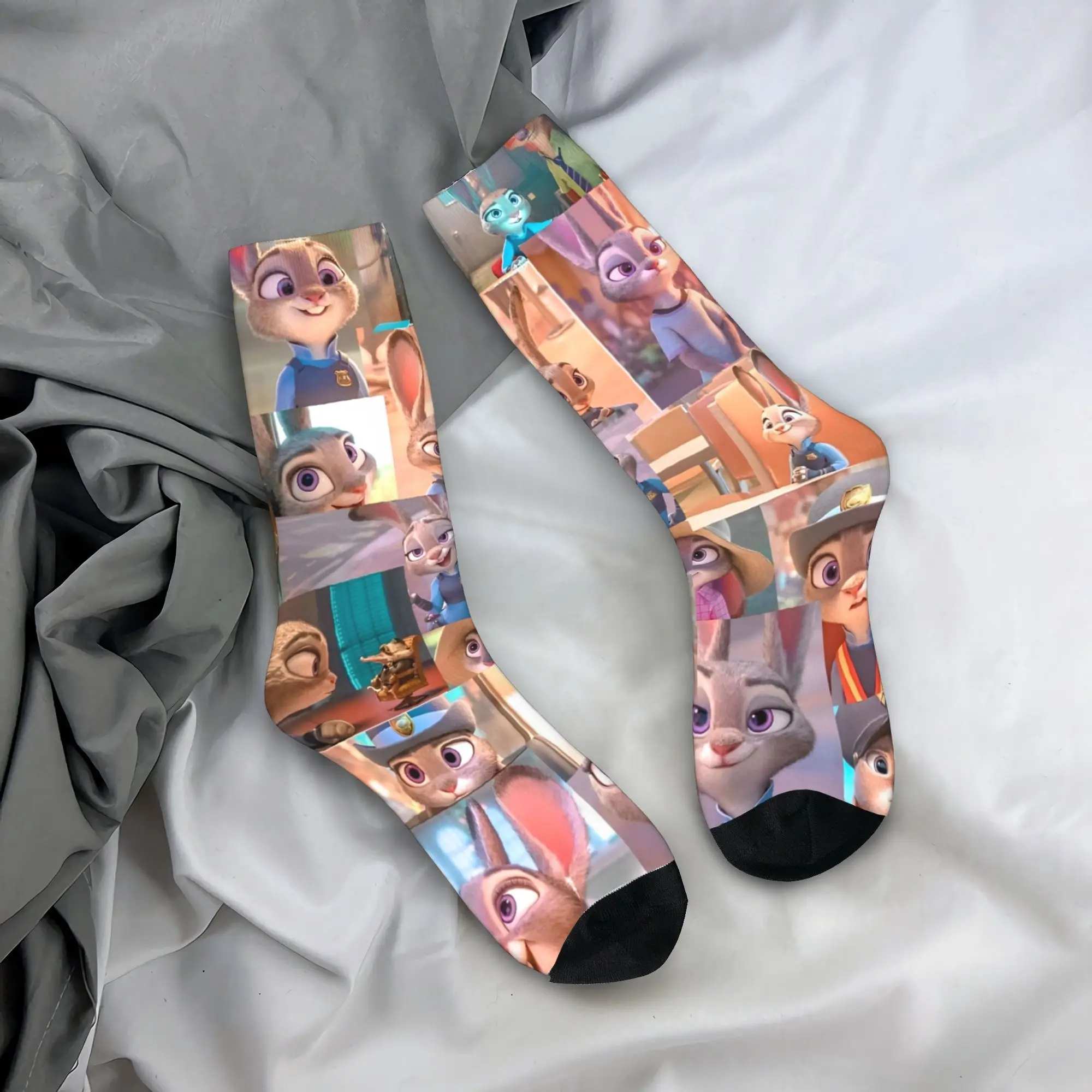 Zootopia 2 Nick Wilde Judy Accessories Men Women Socks Cozy  Skateboard Middle Length Socks Super Soft Little Small Gifts