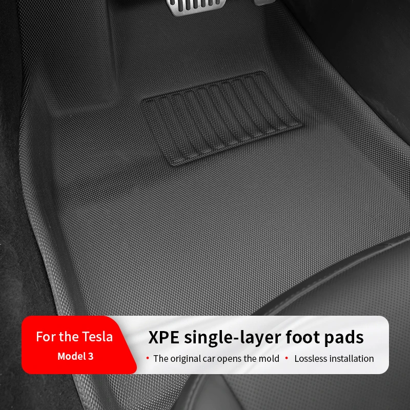 

Для Tesla Model 3 XPE Коврики Черный коврик для ног Tesla Liner Полностью окруженные напольные коврики с левым рулем и правым рулем