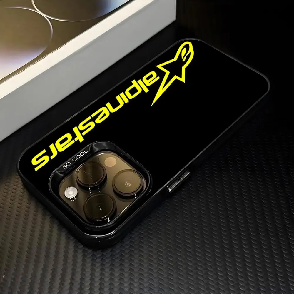 Motorrad-Rennsport S-Alp-inestar-S-es Mattierte Hülle für iPhone 17 16 E 15 14 Plus 13 12 Mini 11 Pro Max Acryl-Silikon-Cover