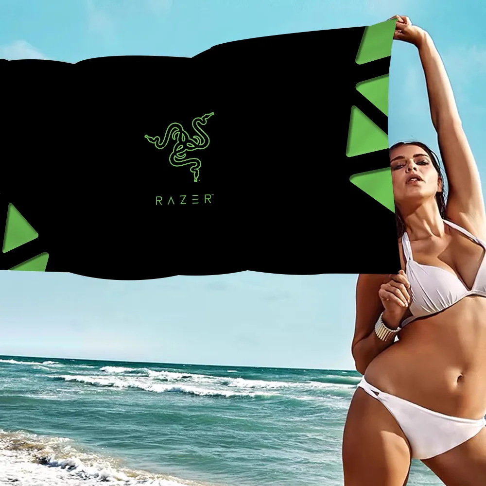 منشفة شاطئ ماصة ماصة على شكل R-razer للأطفال ، تصميم كرتون لطيف ، حمام كبير ، حمام سباحة ، سباحة ، سفر ، صيف #6