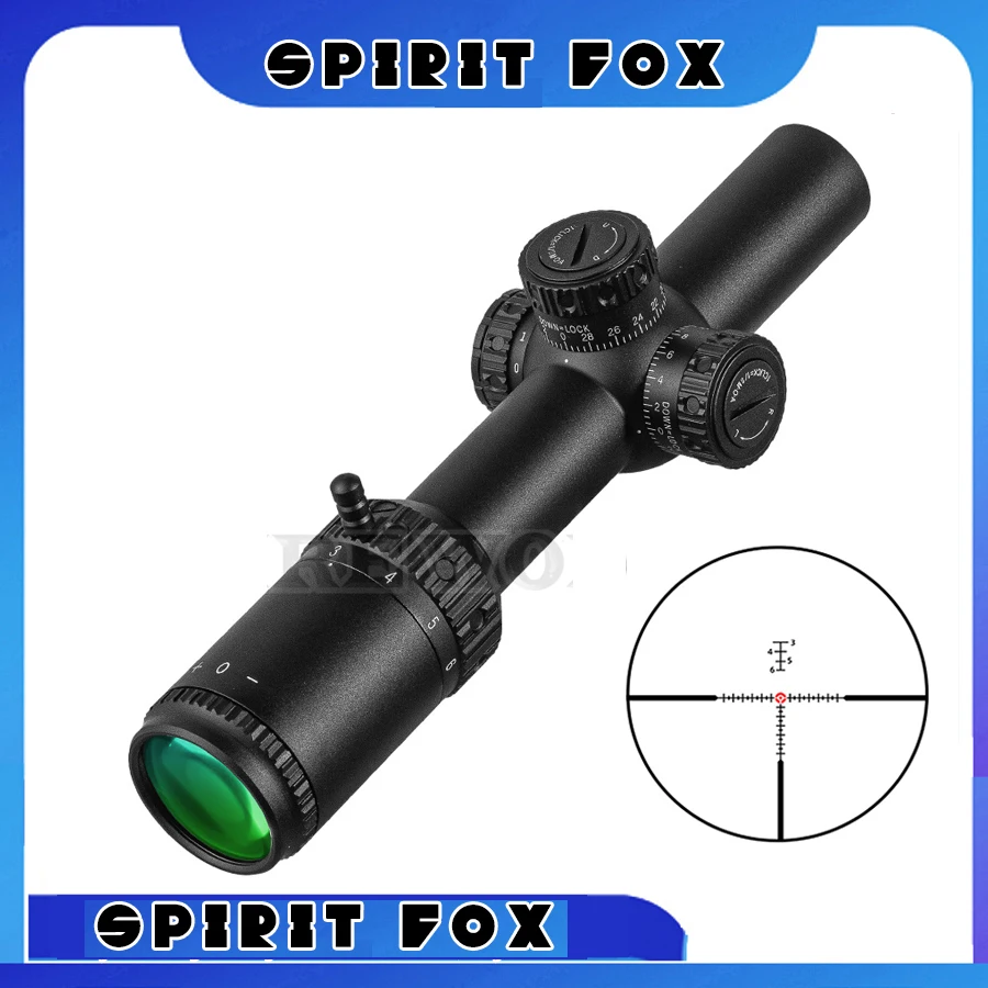 

Оптический прицел FireWolf 1-6X24 FFP Short HD с тонкостенной стеклянной пластиной 30 мм для охоты и стрельбы на открытом воздухе