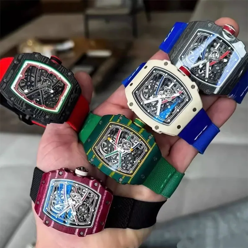 Customized FKM Rubber + Elastic Band for RM Richard Miller Series RM67 RM67-02 RM27-02 RM35-03 RM030 Men's Series Loop Strap