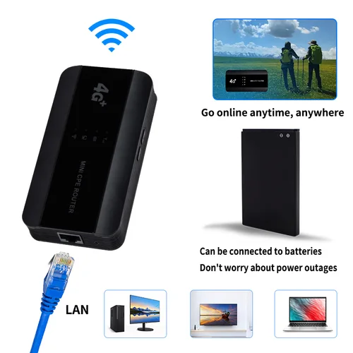 미니 CPE 야외 핫스팟 포켓 Mifi 라우터, 4G MIFIS 와이파이 6, 휴대용 와이파이, 랜 포트, 무선 와이파이 라우터, 신제품