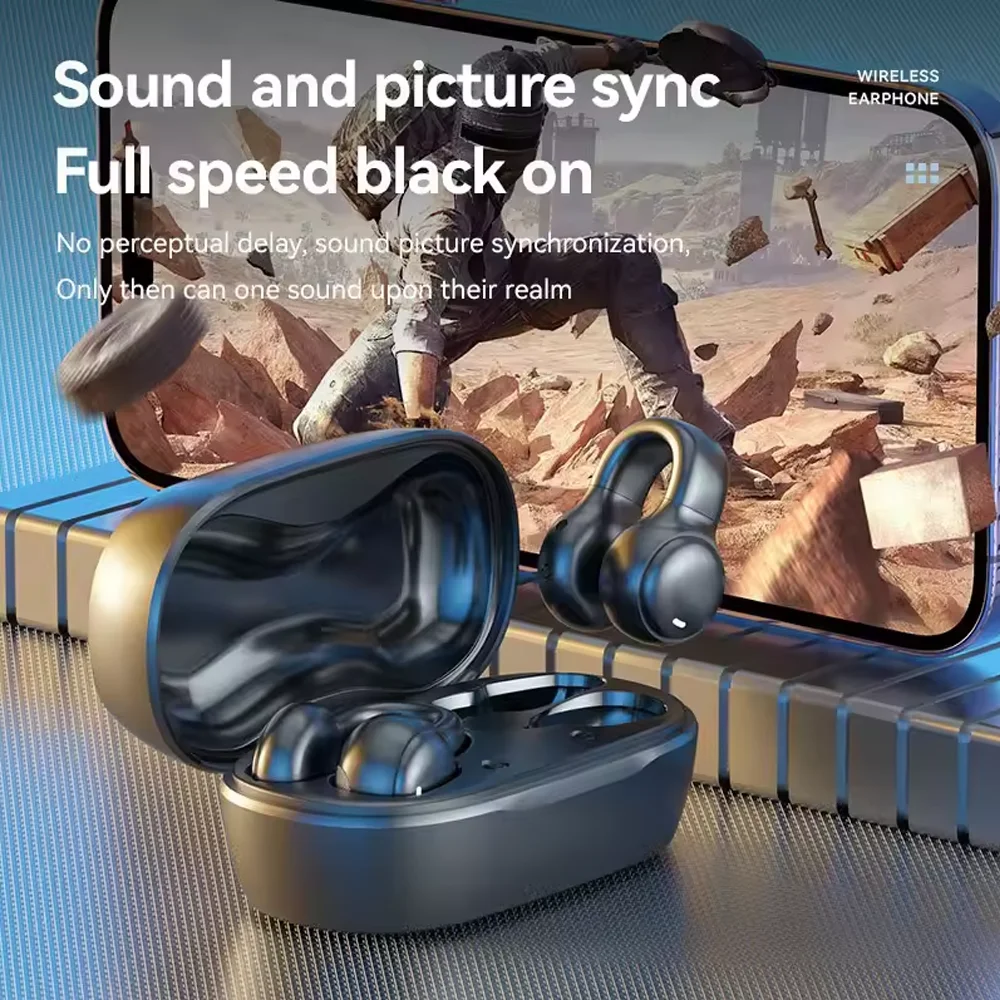 سماعات أذن لاسلكية توصيل العظام من سوني - سماعة بلوتوث مع ميكروفون للحد من الضوضاء وسماعات شحن رياضية لهاتف سوني وشاومي