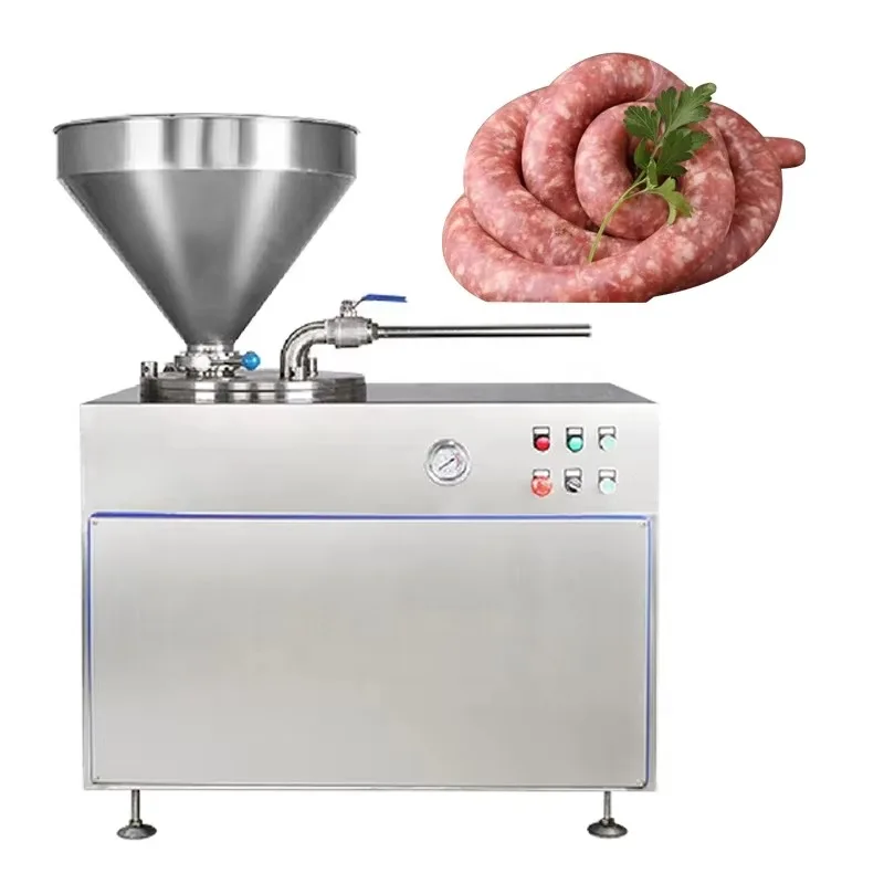Low Noise Sausage Stuffer Stainless Steel Vertical Sausage Filler Electric with Silent Motor for Shop