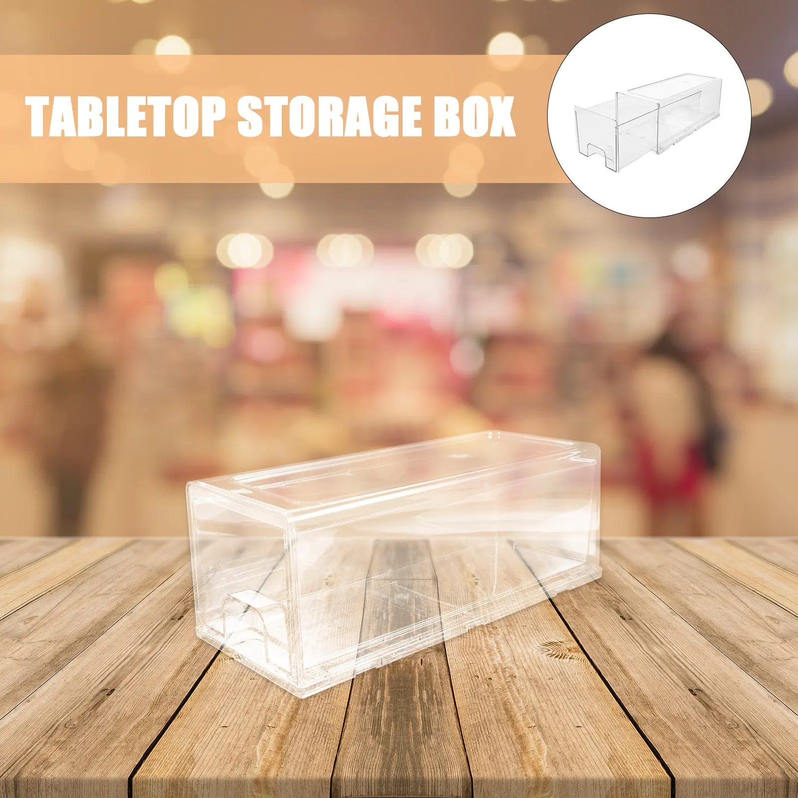 Desk Organizer Drawer Style Transparent Plastic Stationery Storage Box Desktop Organizer for Office Home Makeup Storage