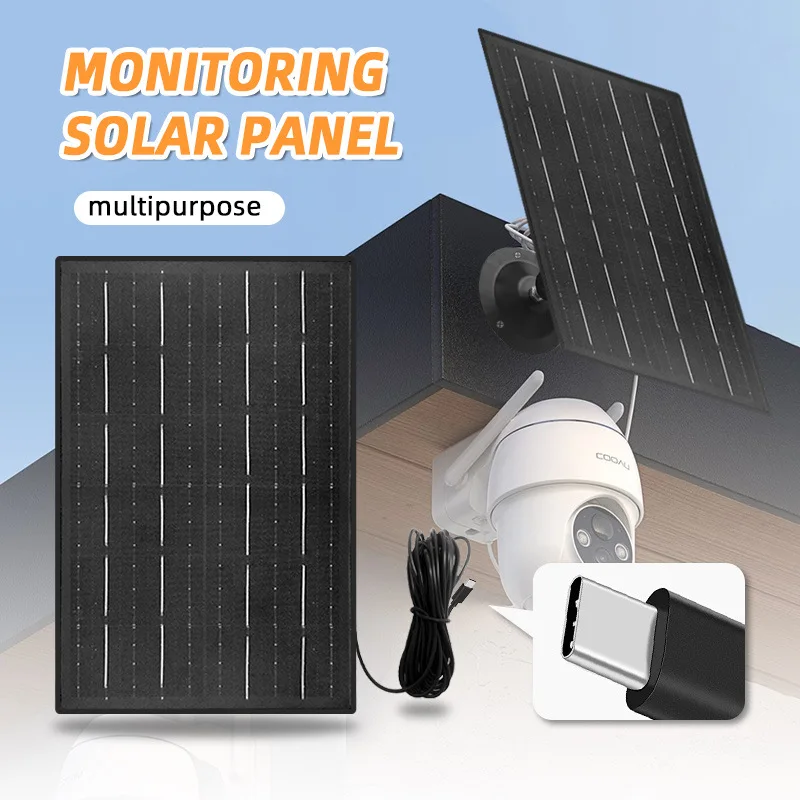 Panel solar omni-in de 10W, adecuado para monitoreo solar, ángulo ajustable