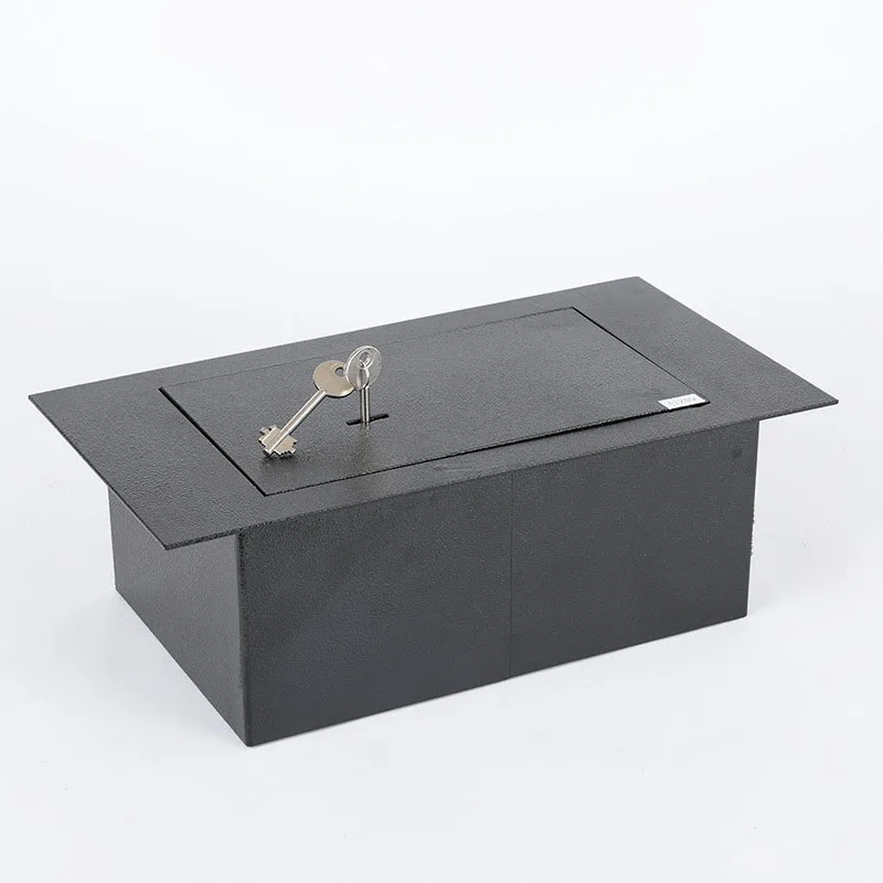 Imagem -03 - In-ground Fireproof Home Security Vault Floor Safe Underground Secure Storage Box Key Lock Hidden Money Safe Box