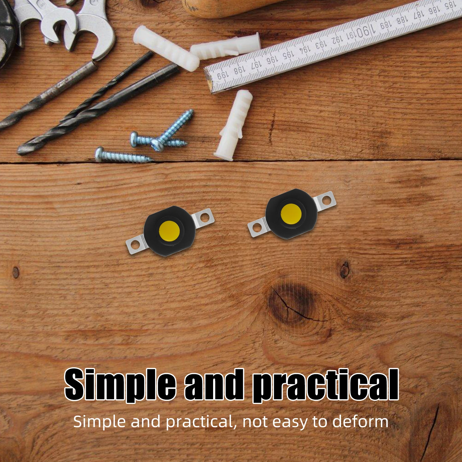 

10 Pcs Button Black Mini Led Torch Push Button Switch Push Latching Led Replacement Part Power Micro Switch