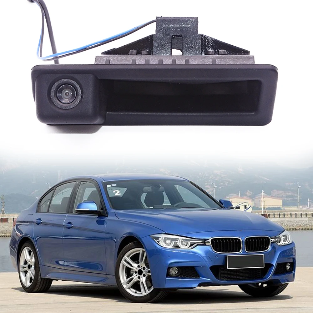 Tailgate Handle Easy Install Tailgate Handle Trunk Handle Release Switch with Camera for BMW E60 E61 E90 E91 E92