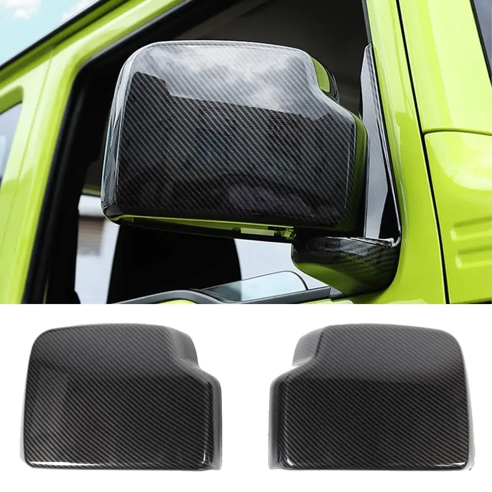 For Suzuki Jimny JB64 JB74 2023 2019 2020 2021 2022 Car Rearview Mirror Base Shell Decoration Cover Sticker Exterior Accessories