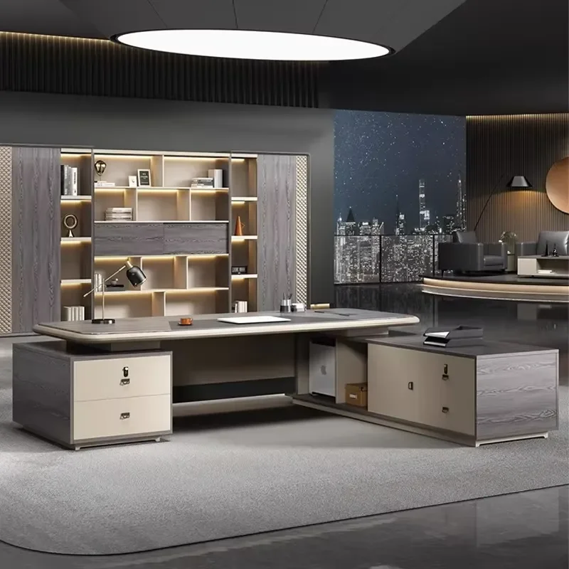 LBZ-60 Luxury Executive Desk Office Boss Table Manager Workstation Modern Business Furniture for CEO