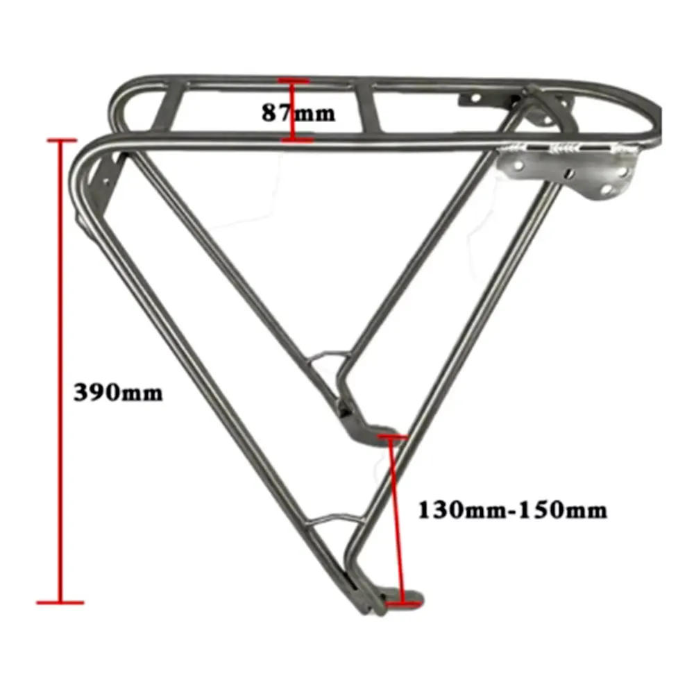 Titanium Bicycle Luggage Carrier, Rear Mounted Bike Rack, Child Seat for Road Bicycle, Bike Rear Parcel Holder