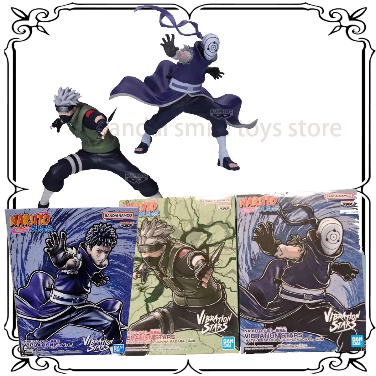 

Bandai NARUTO Bito оригинальные Хатаке Какаши против Мадара Учиха аниме фигурки игрушки для детей подарки