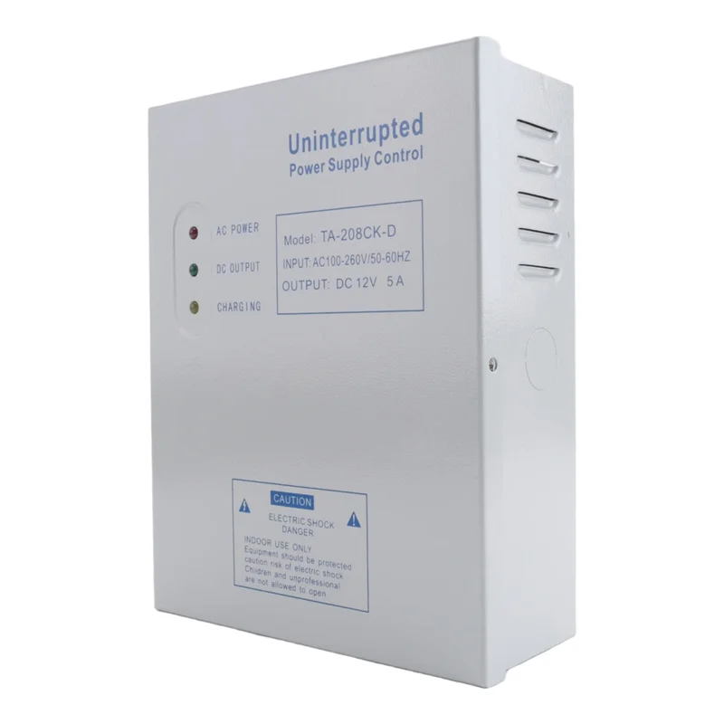 208CK-D AC 110-240V DC 12V/5A Door Access Control System Switching Supply Power UPS Power Supply