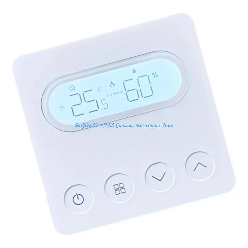 

Intelligent Thermostat No Hubs Required Smartphone Controlled Room Thermostat Easy to Use for Whole House Heating Management