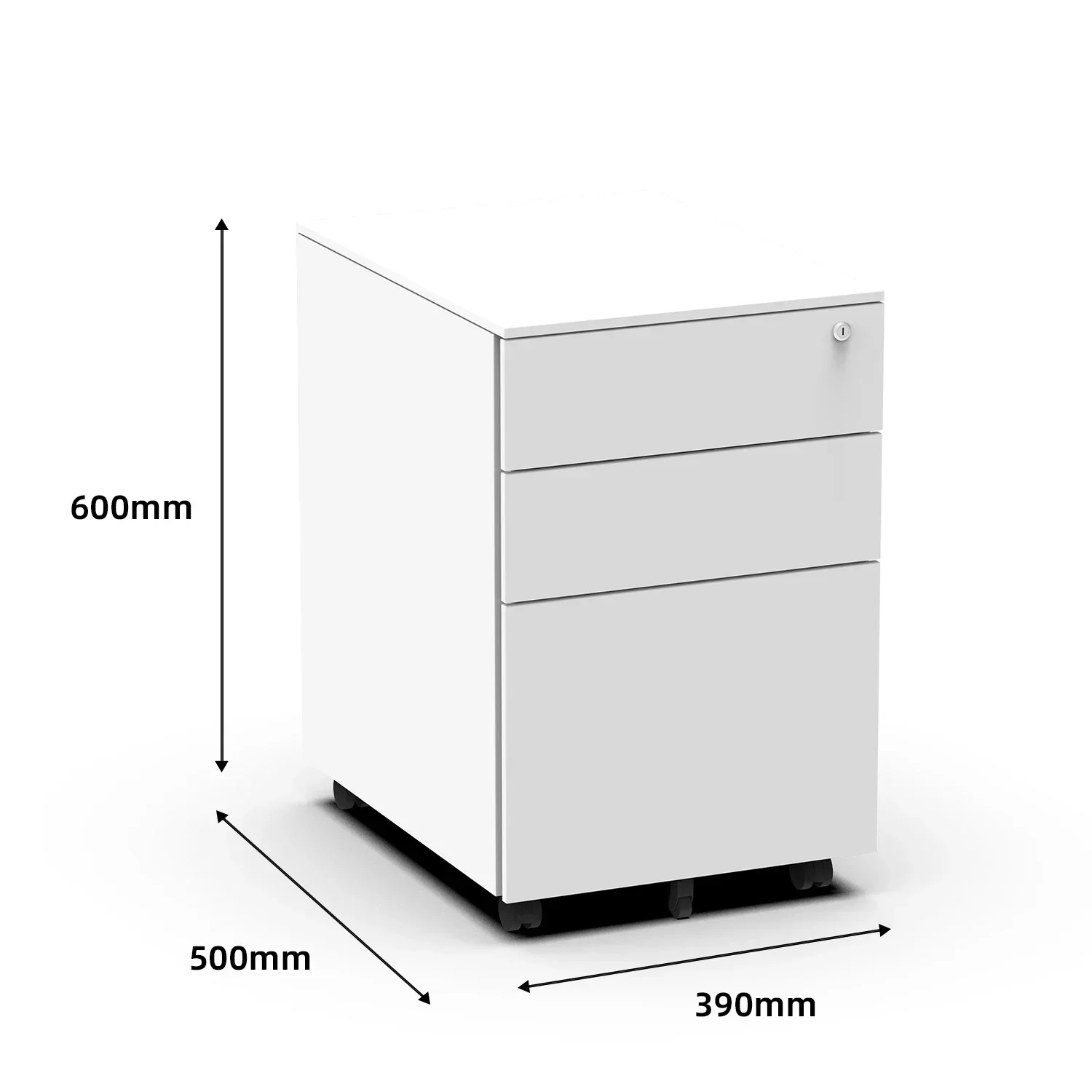 Competitive Price Movable Filing Cabinet 3 drawer 5 wheels A4 A5 File Storage Classeur Gaveteiro Arquivo For under office  table