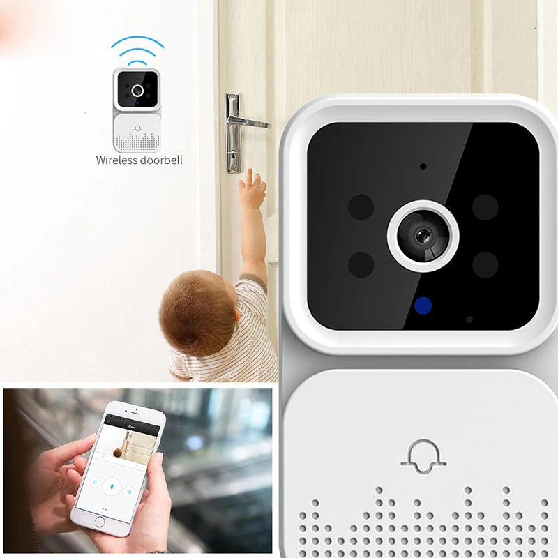 M6 Electronic Wireless WiFi Doorbell Smart Video Doorbell Digital Visual Intercom Smart Door Bell Home Security Camera