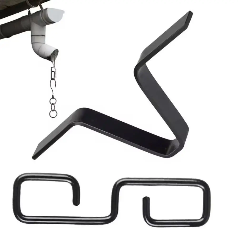 

V-shaped Rain Chain Gutter Adapter Adjust Flexibly Black Rainchain Drainage Ditch Iron rust-proof Chains Gutters Dwelling