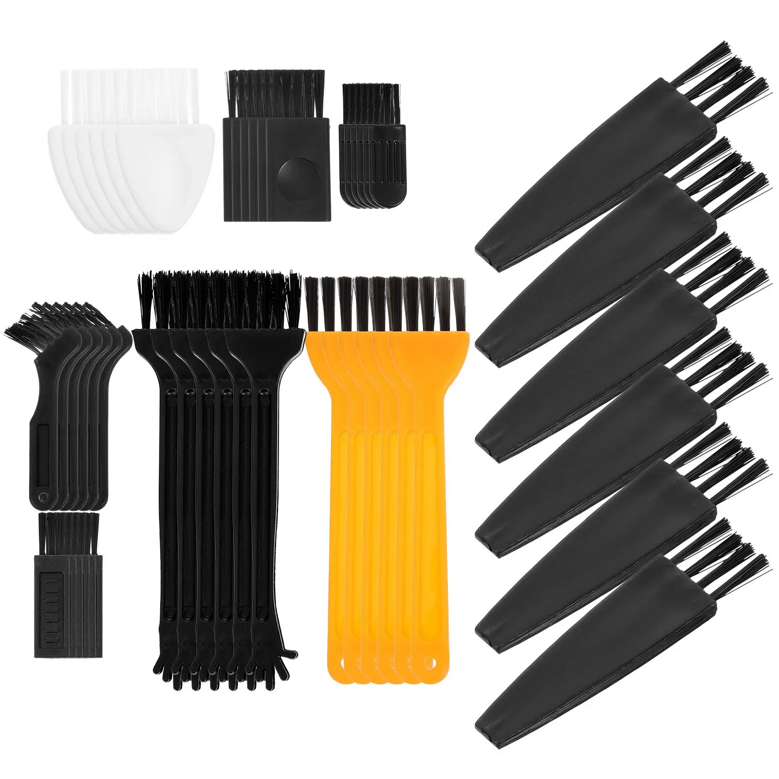 48 Pcs Mini Cleaning Brush for Razor Shaver Keyboard Multi Purpose Beard Hair Portable Fits Gaps Static Removal