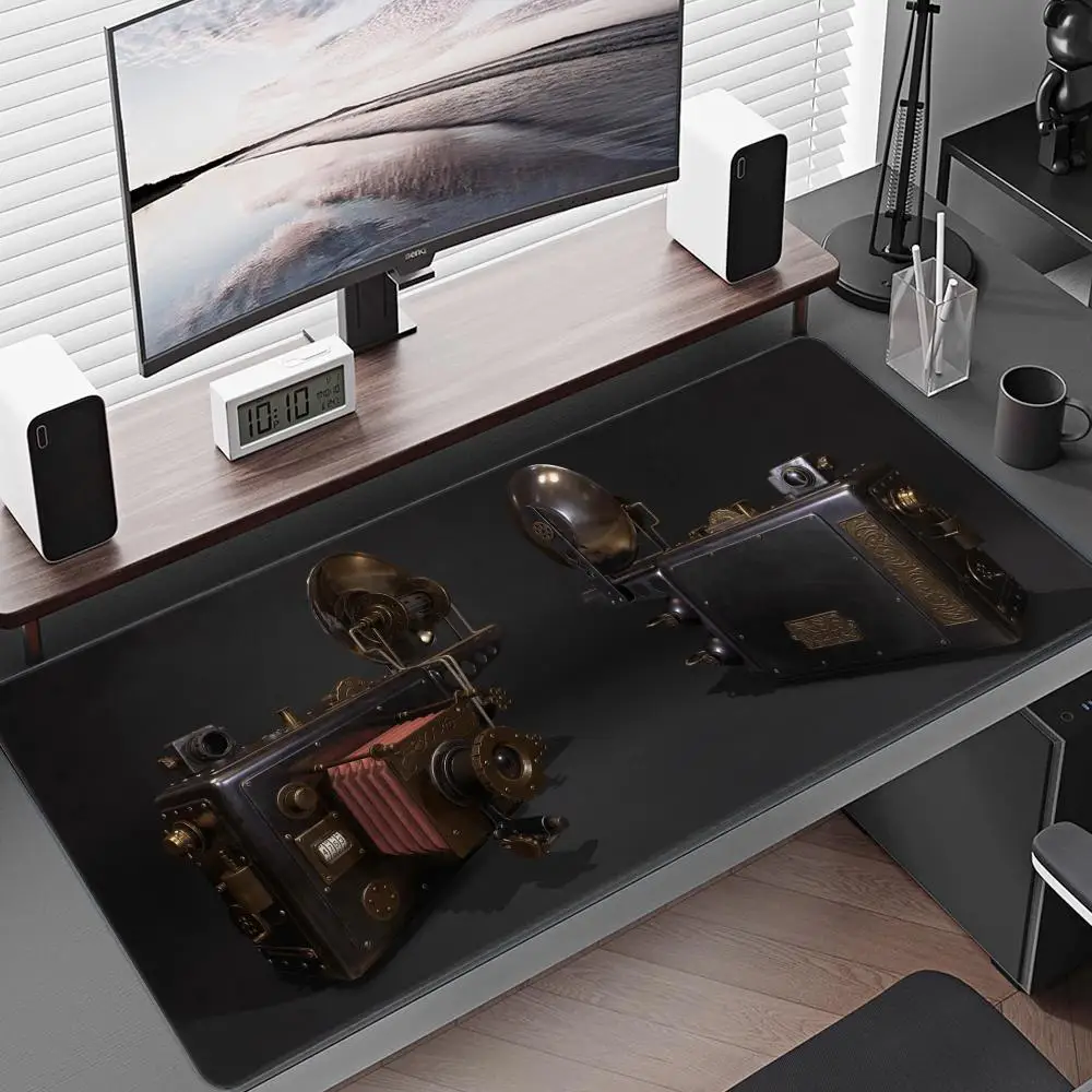 Tapis de souris classique Vintage pour appareil photo, xxxl, grand tapis de pensée pour Gamer, en caoutchouc naturel, pour bureau, PC, Design 90x40cm