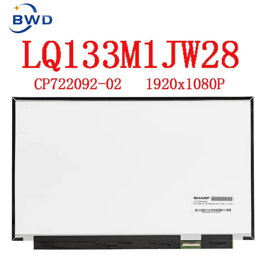 Imagem -02 - Fhd Tela Lcd do Portátil 133 Fhd Apto para Alpha U937 U938 Cp722092001 Lq133m1jw28