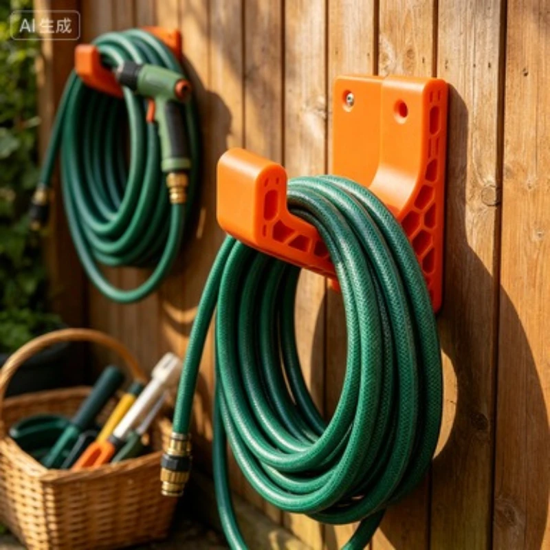 2026 New 3D Printing Hooks Powerful Universal Storage Hooks Vibrant Orange Four Groups