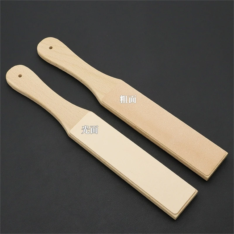 Double Side Knife Stropping Paddle Block Woodcarving Chisels Tool for Sharpening