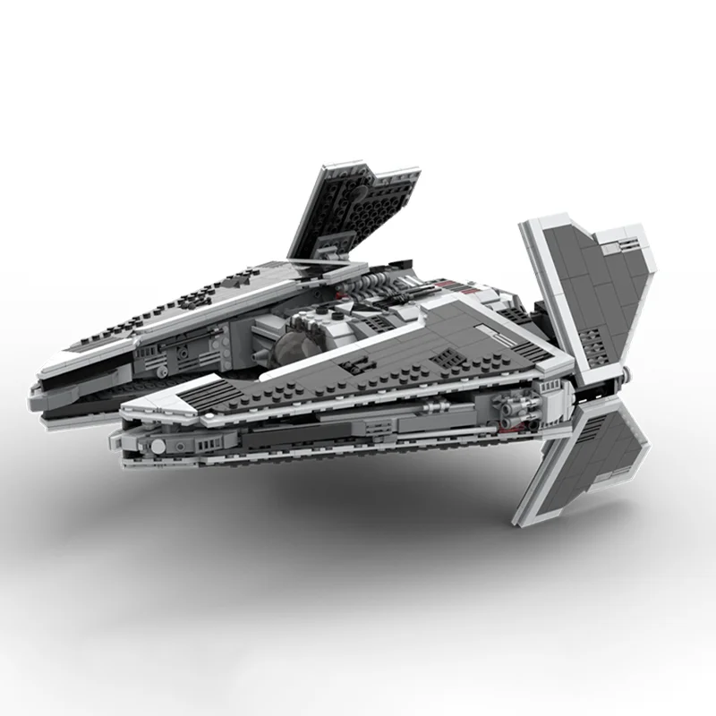 Juego de bloques de construcción modelo de 1656 piezas – Interceptor de clase Fury – Star batter Sith Starfighter Diorama