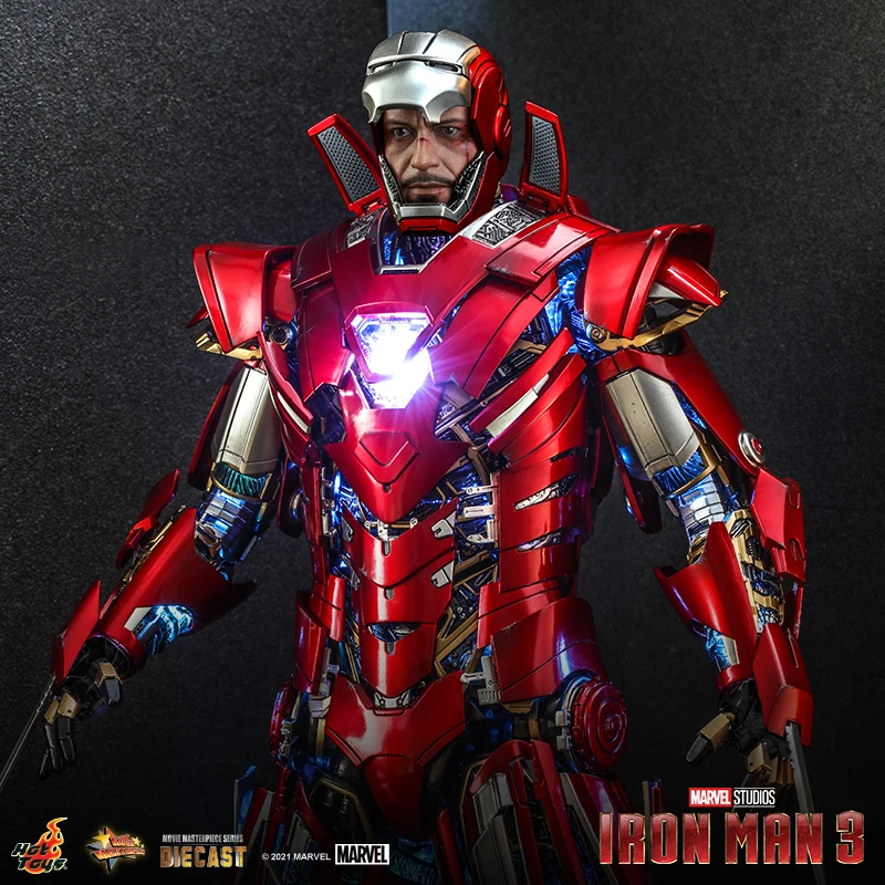 HotToys Marvel Iron Man Silver Centurion Armor Edition 1:6 Alloy Figure Doll Soldier Accessories Collection Model Ornament Gift