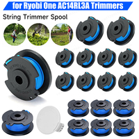 1-10Pcs Trimmer Spools for Ryobi One 18V 24V 40V AC14RL3A String Trimmers Spools and Caps for Cordless Grass Trimmer