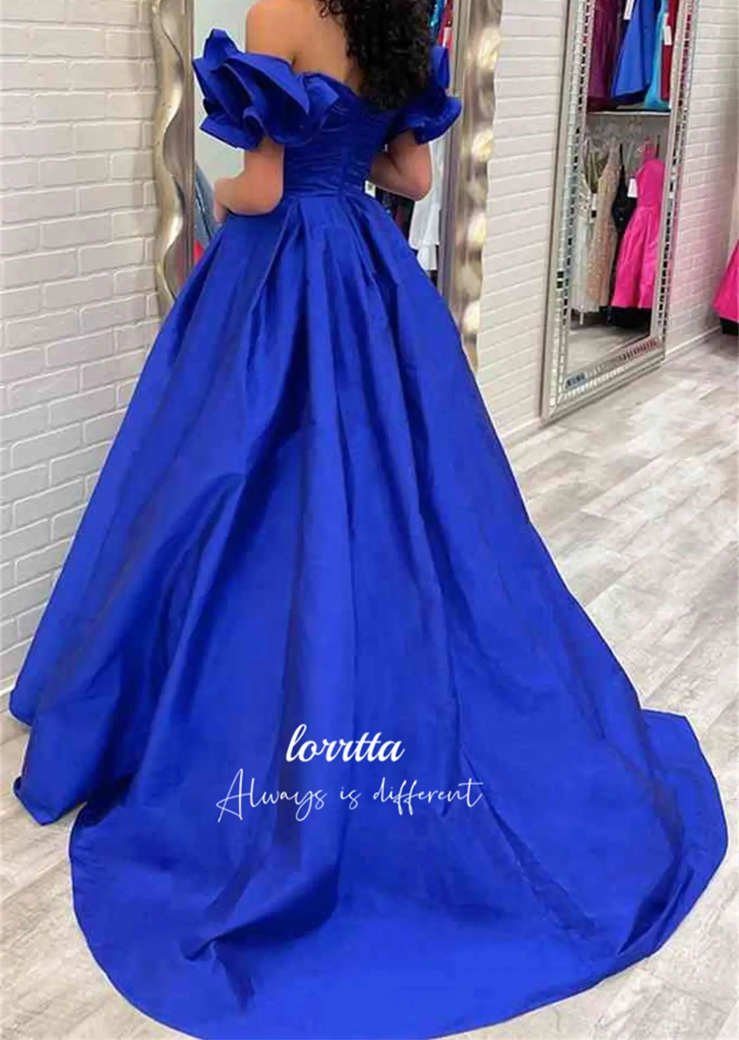 Blue Line A Ball Gown Graduation Formal Dress Evening Satin Sweetheart Elegant Party Dresses for Women Luxury Wedding Customized