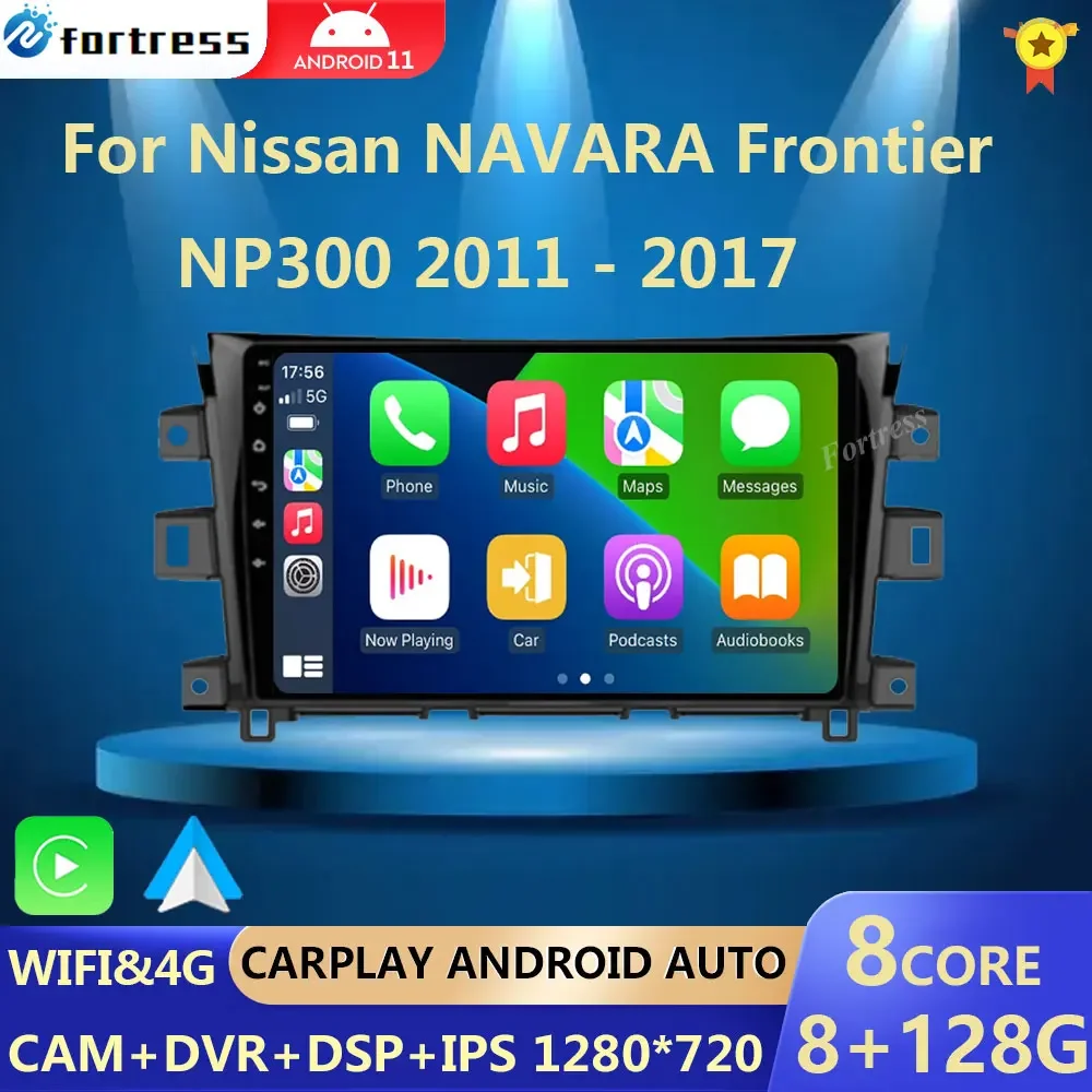 

Android 13 Radio For Nissan NAVARA Frontier NP300 2011 - 2018 Car stereo Multimedia Player Carplay Auto GPS navigation 2DIN