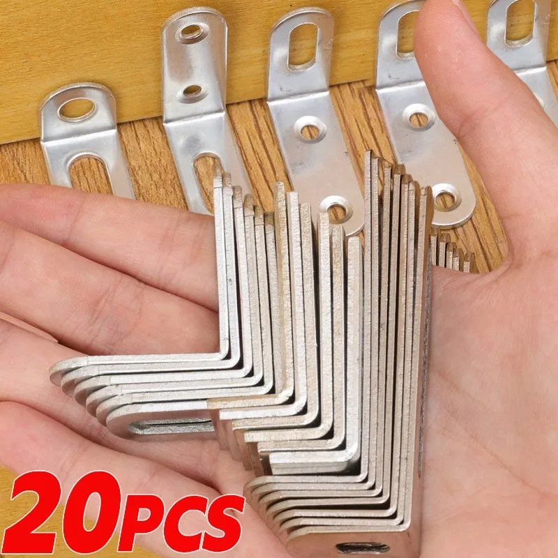 

L-shaped Corner Code Universal Adjustable Table Fixed Corner Code Steel 90 Degree Right Angle Bracket Furniture Stable Connector