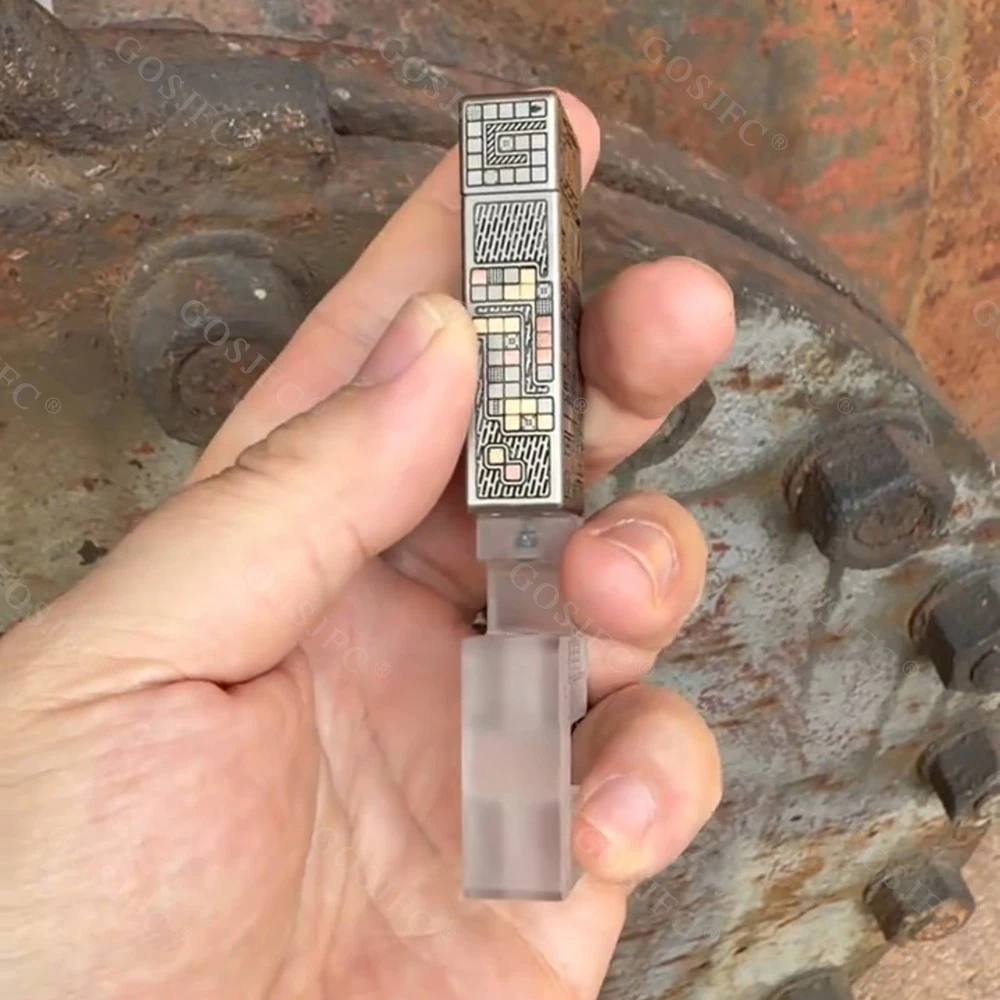 YOLO EDC 스네이크 NO FIRE 푸시 슬라이더 티타늄 각인 스트레스 해소 장난감 핑거 스피너 피젯 슬라이더 한정판 77