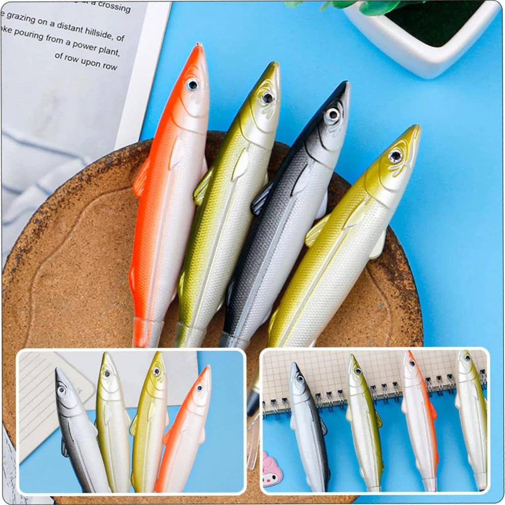

2Pcs Salted Fish Ballpoint Pen The Gift Salt Shape Pen Fish Advertising Ballpoint Pen Fish Party Favors Fishing Party Decoration