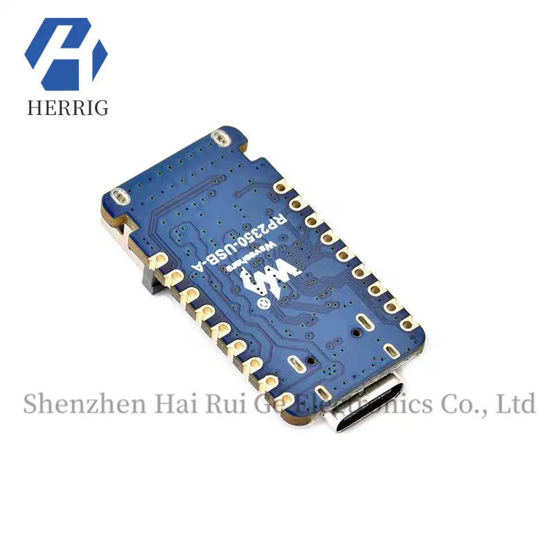 MicroSnow Raspberry Pi RP2350 Mini Placa de Desenvolvimento Dual-Core Processador de Arquitetura Dupla Interface USB Tipo A