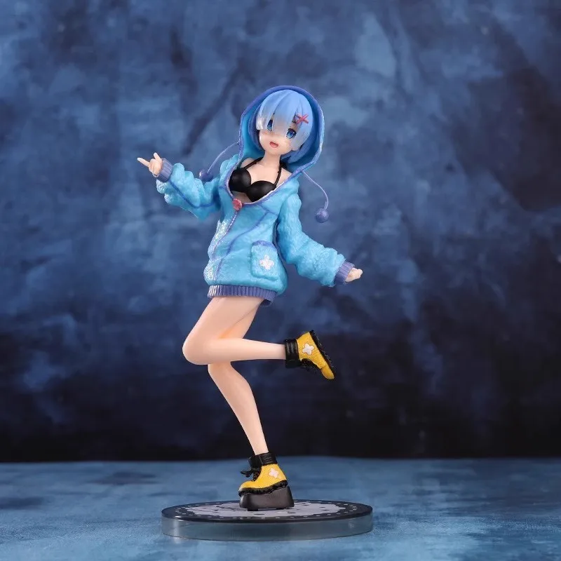 إعادة: صفر ريم هوديي عمل الشكل 22 سنتيمتر بولي كلوريد الفينيل أنيمي تمثال رائع الدائمة تشكل تحصيل لعبة مجسمة سطح المكتب حلية محاصر هدية #5