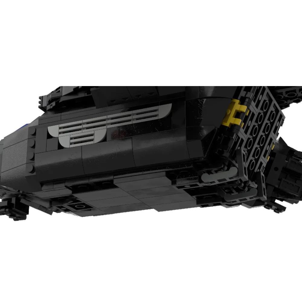 MOC Helldivers 2 Game Pelican-1 Extraction Shuttle Model Building Blocks Military Combat Rescue Spaceship Bricks Toy Gift